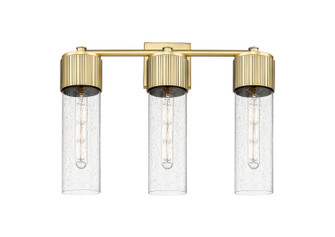 Downtown Urban LED Bath Vanity in Brushed Brass (405|428-3W-BB-G428-12SDY)