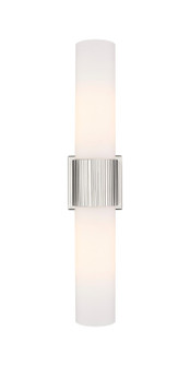 Downtown Urban LED Bath Vanity in Satin Nickel (405|428-2WL-SN-G428-12WH)