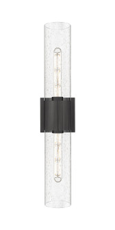 Downtown Urban Two Light Bath Vanity in Matte Black (405|428-2WL-BK-G428-12SDY)