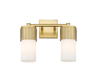 Downtown Urban LED Bath Vanity in Brushed Brass (405|428-2W-BB-G428-7WH)