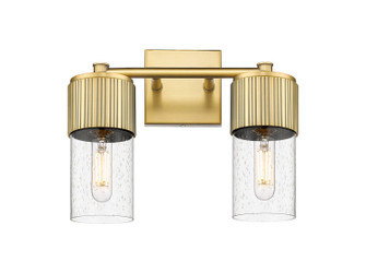 Downtown Urban LED Bath Vanity in Brushed Brass (405|428-2W-BB-G428-7SDY)