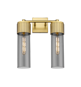 Downtown Urban LED Bath Vanity in Brushed Brass (405|428-2W-BB-G428-12SM)