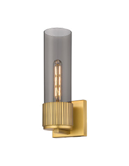 Downtown Urban One Light Wall Sconce in Brushed Brass (405|428-1W-BB-G428-12SM)