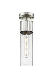 Downtown Urban One Light Semi-Flush Mount in Satin Nickel (405|428-1F-SN-G428-12SDY)