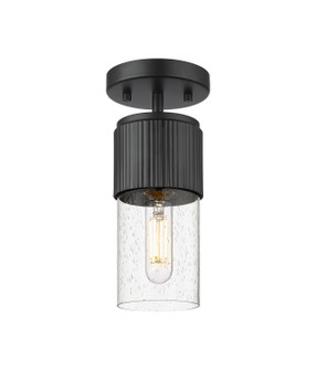 Downtown Urban One Light Semi-Flush Mount in Matte Black (405|428-1F-BK-G428-7SDY)