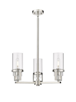 Downtown Urban LED Pendant in Satin Nickel (405|426-3CR-SN-G426-8CL)