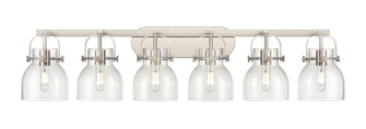 Downtown Urban Six Light Bath Vanity in Satin Nickel (405|423-6W-SN-G412-6CL)