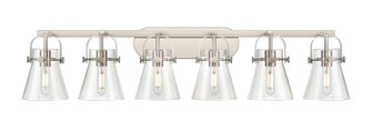 Downtown Urban Six Light Bath Vanity in Satin Nickel (405|423-6W-SN-G411-6CL)
