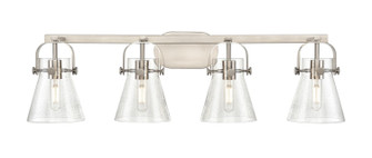 Downtown Urban Four Light Bath Vanity in Satin Nickel (405|423-4W-SN-G411-6SDY)