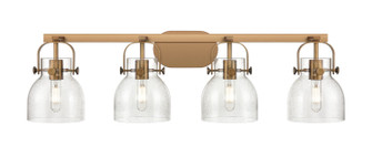 Downtown Urban Four Light Bath Vanity in Brushed Brass (405|423-4W-BB-G412-6SDY)