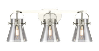 Downtown Urban Three Light Bath Vanity in Polished Nickel (405|423-3W-PN-G411-6SM)