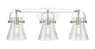 Downtown Urban Three Light Bath Vanity in Polished Chrome (405|423-3W-PC-G411-6SDY)