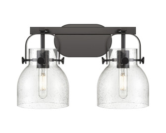 Downtown Urban Two Light Bath Vanity in Matte Black (405|423-2W-BK-G412-6SDY)