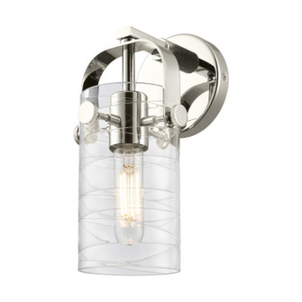 Downtown Urban One Light Wall Sconce in Polished Nickel (405|423-1W-PN-G423-7DE)