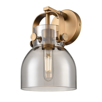 Downtown Urban One Light Wall Sconce in Brushed Brass (405|423-1W-BB-G412-6SM)