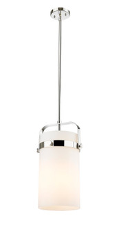 Downtown Urban One Light Mini Pendant in Polished Nickel (405|413-1SM-PN-G413-1S-8WH)