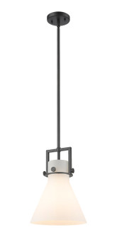Downtown Urban One Light Mini Pendant in Matte Black (405|411-1SM-BK-G411-10WH)