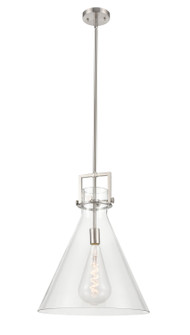 Downtown Urban One Light Pendant in Satin Nickel (405|411-1SL-SN-G411-16CL)