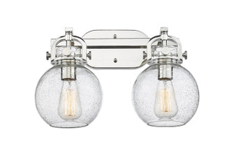 Downtown Urban Two Light Bath Vanity in Polished Nickel (405|410-2W-PN-G410-7SDY)