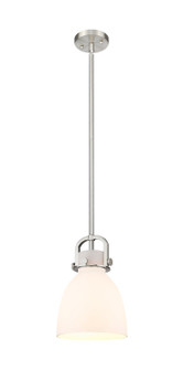 Downtown Urban One Light Pendant in Satin Nickel (405|410-1SS-SN-G412-8WH)