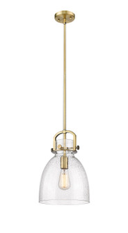 Downtown Urban One Light Pendant in Brushed Brass (405|410-1SM-BB-G412-10SDY)