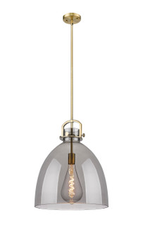 Downtown Urban One Light Pendant in Brushed Brass (405|410-1SL-BB-G412-16SM)