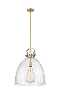 Downtown Urban One Light Pendant in Brushed Brass (405|410-1SL-BB-G412-16SDY)