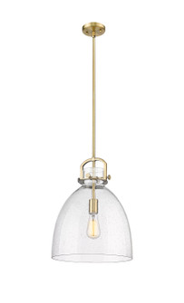 Downtown Urban One Light Pendant in Brushed Brass (405|410-1SL-BB-G412-14SDY) Downtown Urban One Light Pendant in Brushed Brass (405|410-1SL-BB-G412-14SDY)
