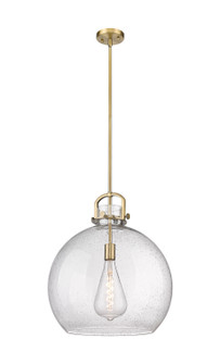 Downtown Urban One Light Pendant in Brushed Brass (405|410-1SL-BB-G410-18SDY)