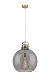 Downtown Urban One Light Pendant in Brushed Brass (405|410-1SL-BB-G410-16SM)