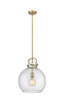 Downtown Urban One Light Pendant in Brushed Brass (405|410-1SL-BB-G410-14SDY)