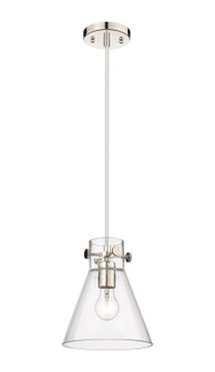 Downtown Urban One Light Pendant in Polished Nickel (405|410-1PS-PN-G411-8CL) Downtown Urban One Light Pendant in Polished Nickel (405|410-1PS-PN-G411-8CL)