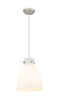 Downtown Urban One Light Pendant in Satin Nickel (405|410-1PM-SN-G412-10WH)