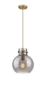 Newton One Light Mini Pendant in Brushed Brass (405|410-1PM-BB-G410-10SM)