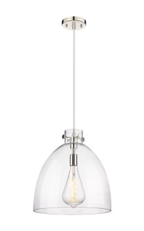 Downtown Urban One Light Pendant in Polished Nickel (405|410-1PL-PN-G412-16CL)