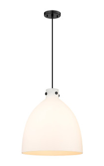 Downtown Urban One Light Pendant in Matte Black (405|410-1PL-BK-G412-18WH)