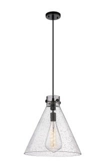 Downtown Urban One Light Pendant in Matte Black (405|410-1PL-BK-G411-16SDY)