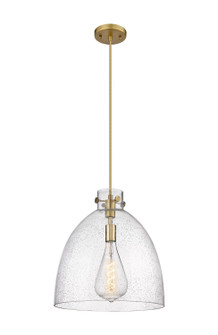 Downtown Urban One Light Pendant in Brushed Brass (405|410-1PL-BB-G412-16SDY)