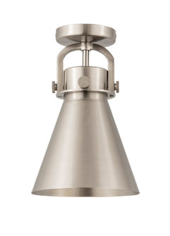 Downtown Urban One Light Semi-Flush Mount in Satin Nickel (405|410-1F-SN-M411-8SN)