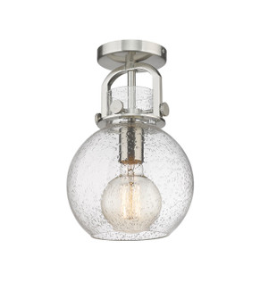 Downtown Urban One Light Semi-Flush Mount in Satin Nickel (405|410-1F-SN-G410-8SDY)