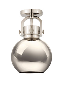 Downtown Urban One Light Semi-Flush Mount in Polished Nickel (405|410-1F-PN-M410-8PN)