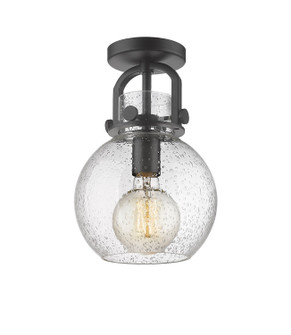 Downtown Urban One Light Semi-Flush Mount in Matte Black (405|410-1F-BK-G410-8SDY)