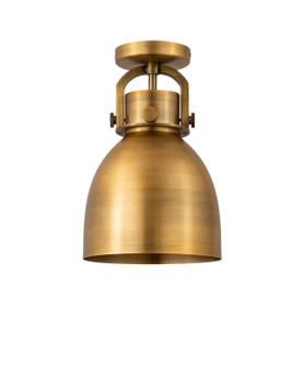 Downtown Urban One Light Semi-Flush Mount in Brushed Brass (405|410-1F-BB-M412-8BB)