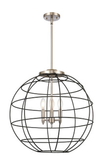 Essex Three Light Pendant in Satin Nickel (405|221-3S-SN-CE-22-BK)