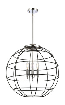 Essex Three Light Pendant in Polished Chrome (405|221-3S-PC-CE-22-BK)