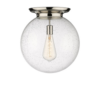 Essex One Light Flush Mount in Polished Nickel (405|221-1F-PN-G204-16)