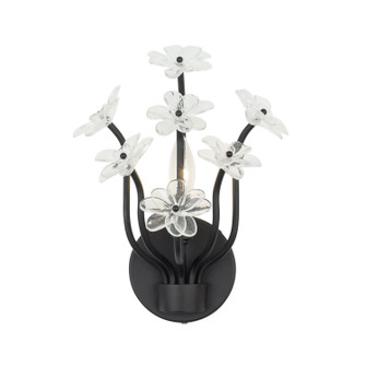 Wildflower One Light Wall Sconce in Matte Black (137|378W01MB)