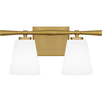 Brindley Two Light Bath in Aged Brass (10|BID8616AB)