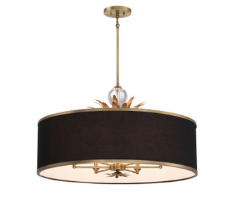 Caprio Six Light Pendant in Brushed Brass (7|4586-672)