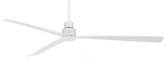 Simple 65'' 65'' Ceiling Fan in Flat White (15|F789-WHF)